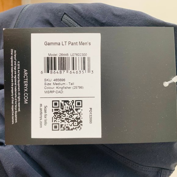 Arcteryx Gamma LT Men's Pants - Picture 8 of 9